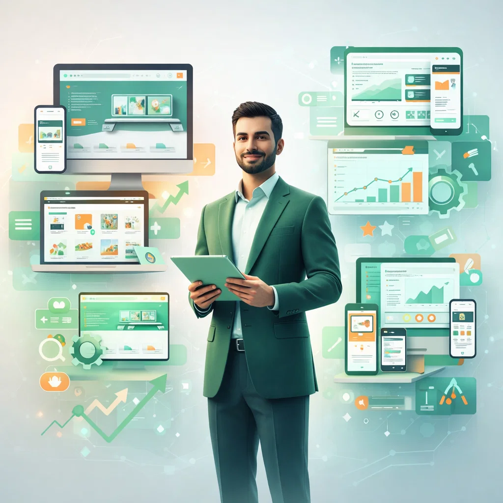 نماذج من سابقة أعمال لينكاتي في تصميم المواقع والمتاجر الإلكترونية وصفحات الهبوط